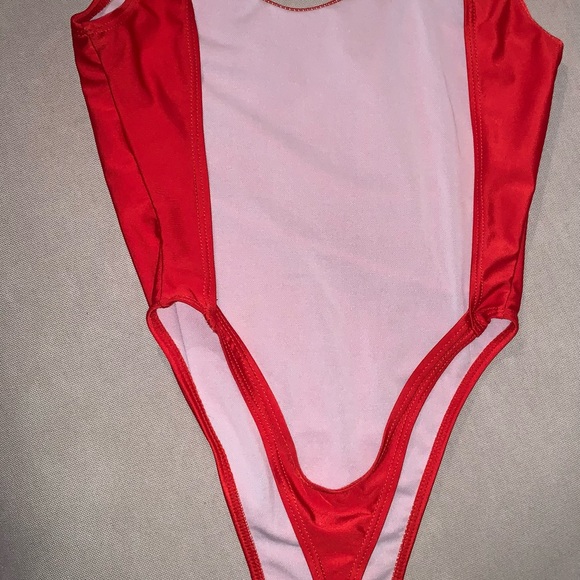 Red Thong One Piece - Picture 2 of 2